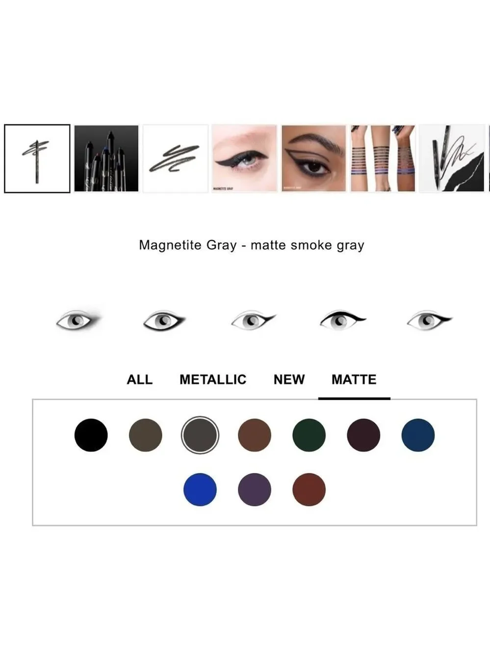 KVD Beauty MAGNETITE GRAY Tattoo Pencil Liner | NEW | Waterproof Gel Eyeliner